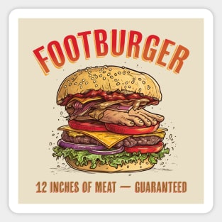 Footburger 12 Inches of Meat Guaranteed Sticker